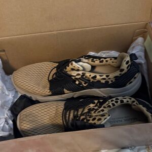 Skechers Women's Athletic Sneakers in Tan, Black & Leopard